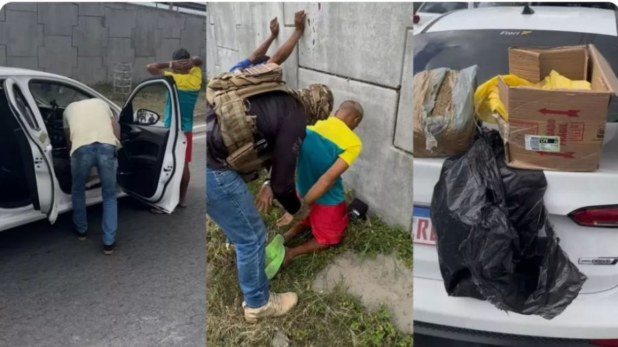 DRACO intercepta veículo e prende traficante em flagrante transportando drogas de Campina Grande para João Pessoa